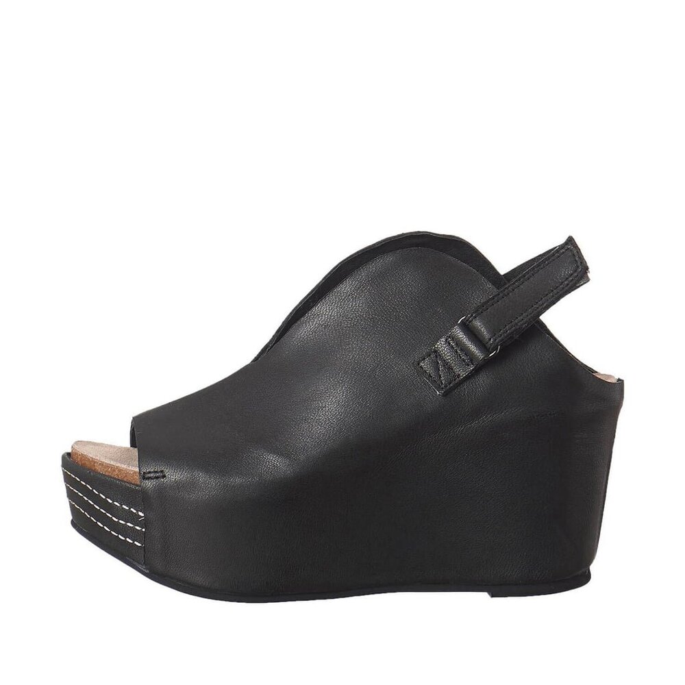 Antelope platform leather sandals